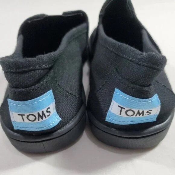 CLASSIC ALPARGATAS TODDLERS BLACK CANVAS SHOES Sizes T 11 & T 13 NEW - Picture 5 of 8